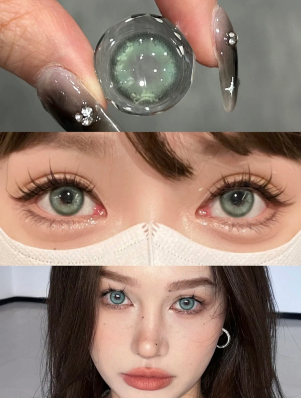 Mermaid Green Coloured Contact Lenses - Image 2