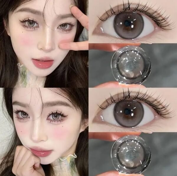 Peach Cocoa Coloured Contact Lenses - Image 4