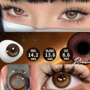 Red Bean Coloured Contact Lenses
