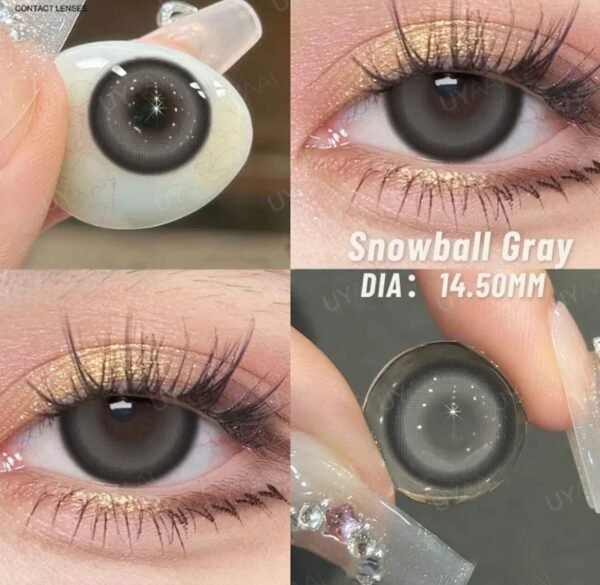 Snowball Grey Coloured Contact Lenses