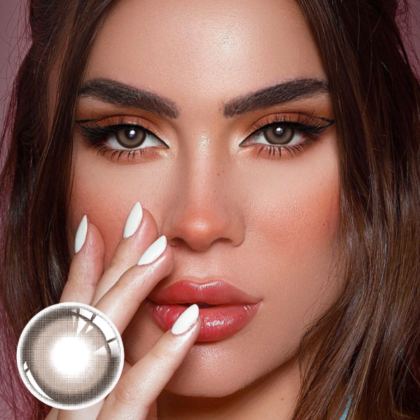Snowball Brown Coloured Contact Lenses - Image 2