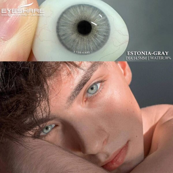 Estonia Gray Coloured Contact Lenses - Image 2