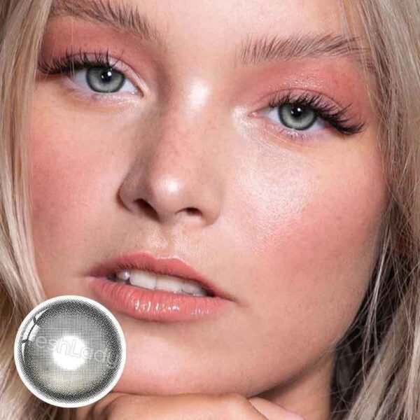 Cream Gray Coloured Contact Lenses - Image 5