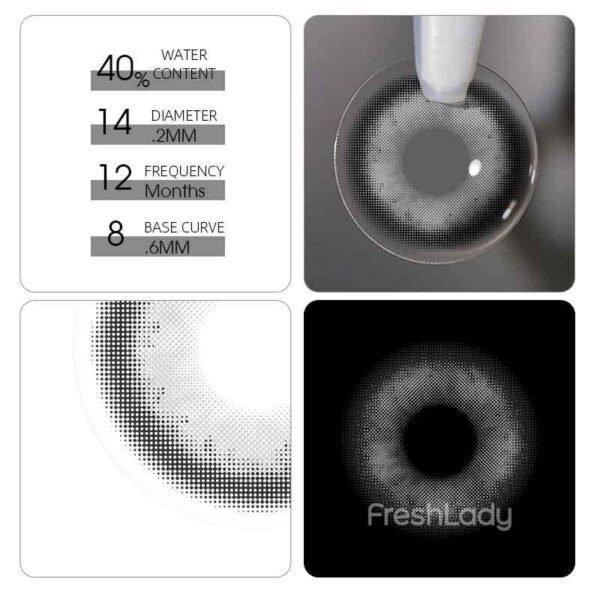 Mermaid Gray Coloured Contact Lenses - Image 5