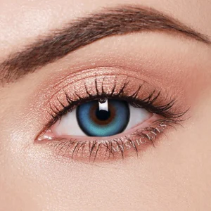 Bubble Blue Coloured Contact Lenses