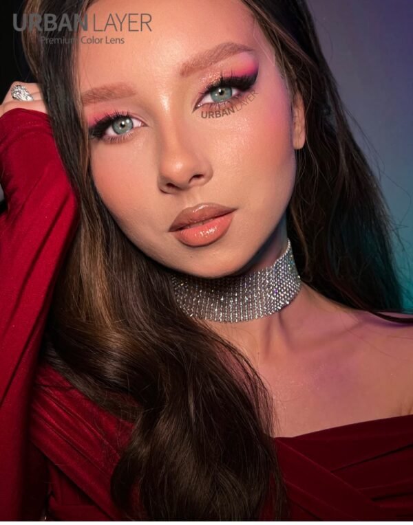 Siri Green Coloured Contact Lenses - Image 2