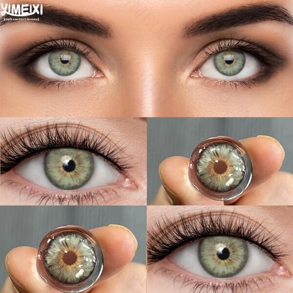 Siri Green Coloured Contact Lenses - Image 4